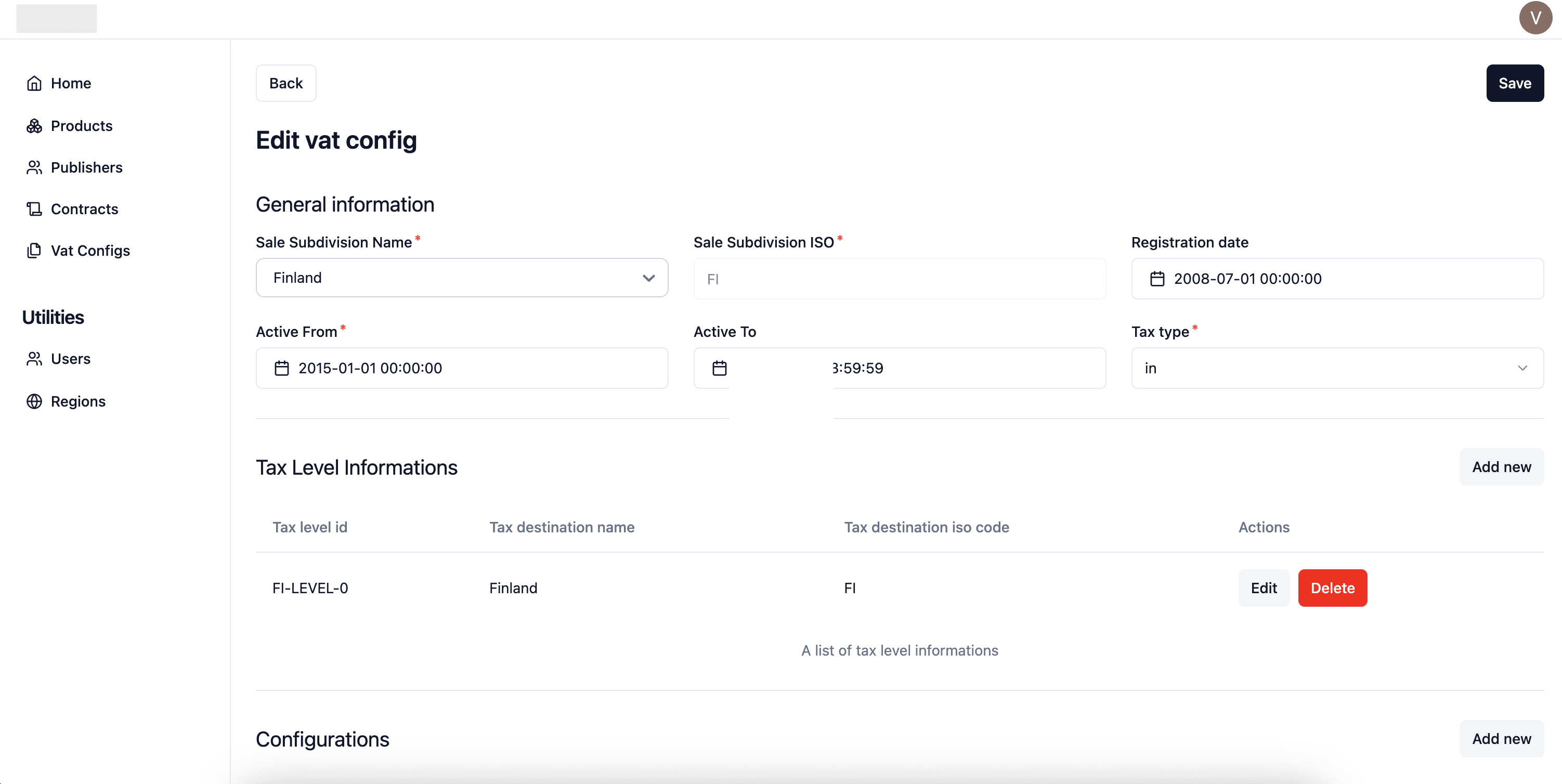 Finance operations CRM
